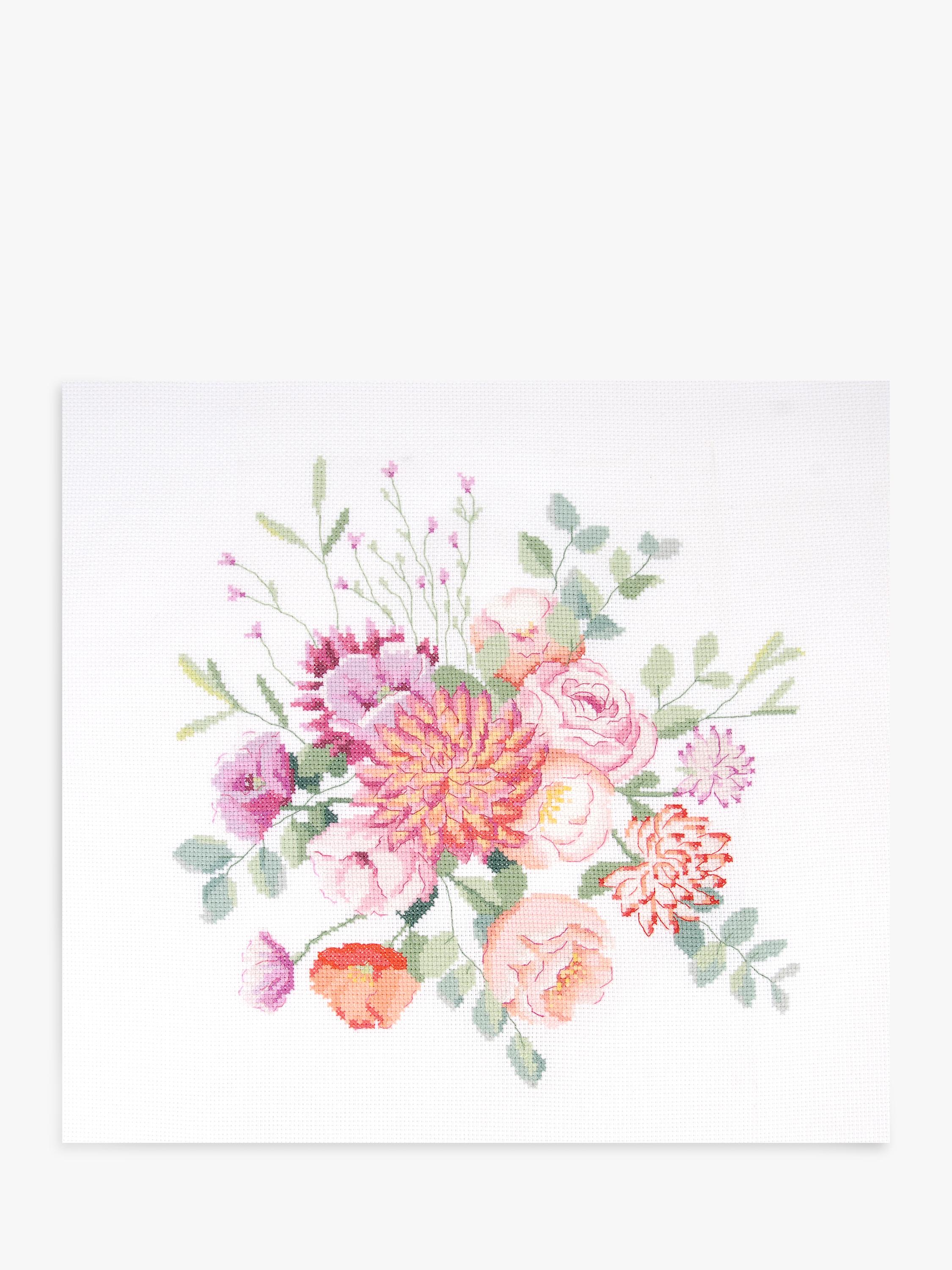 DMC vintage bouquet embroidery kit - British product