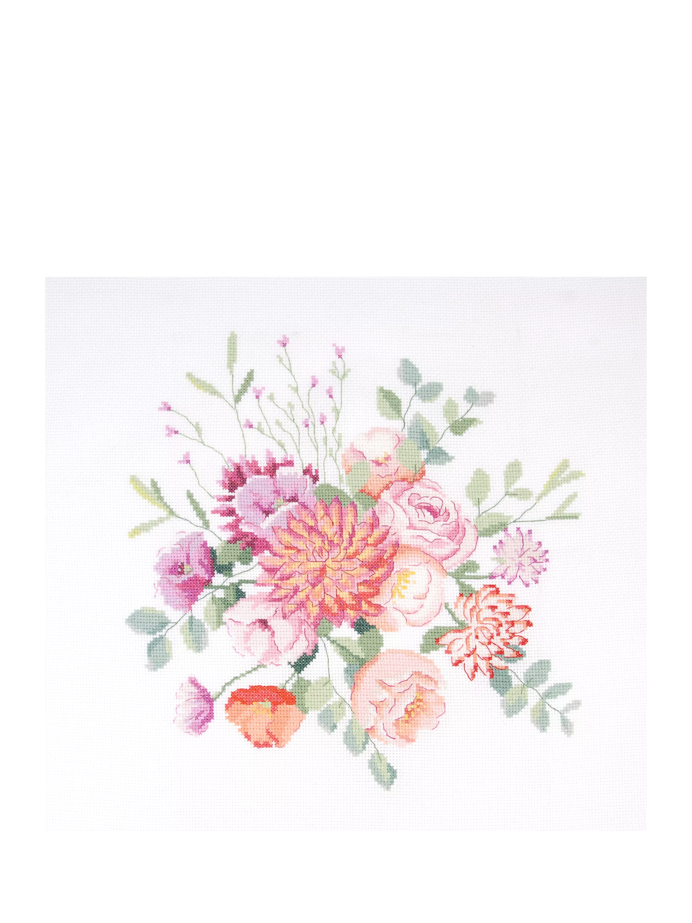 DMC vintage bouquet embroidery kit - British product