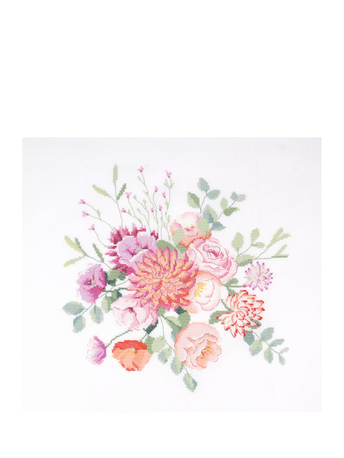 DMC vintage bouquet embroidery kit - British product