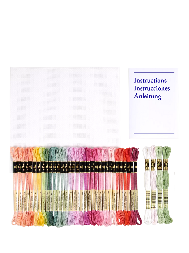 DMC vintage bouquet embroidery kit - British product