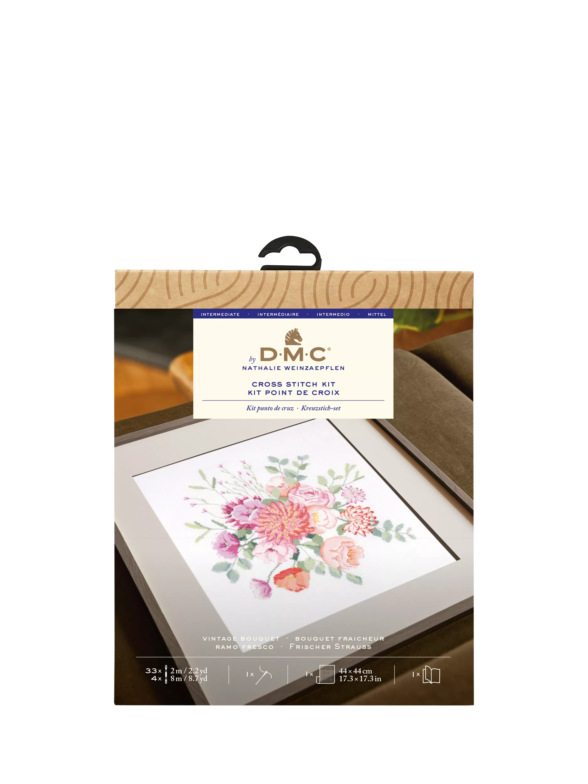 DMC vintage bouquet embroidery kit - British product