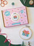 The Make Arcade mini cross stitch kit 8cm, UK version
