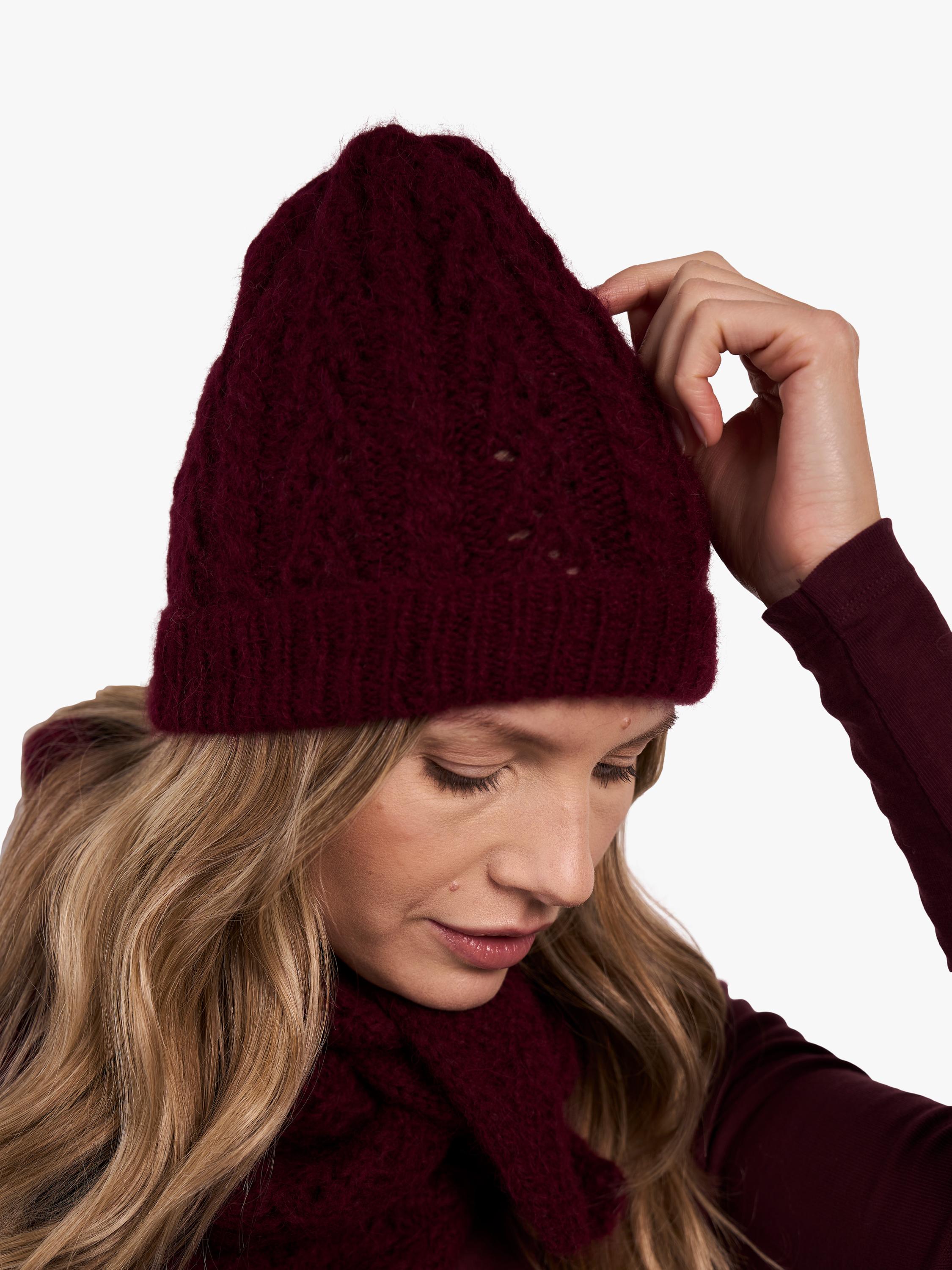 MODE at Rowan Bryony beanie and scarf knitting pattern, UK version