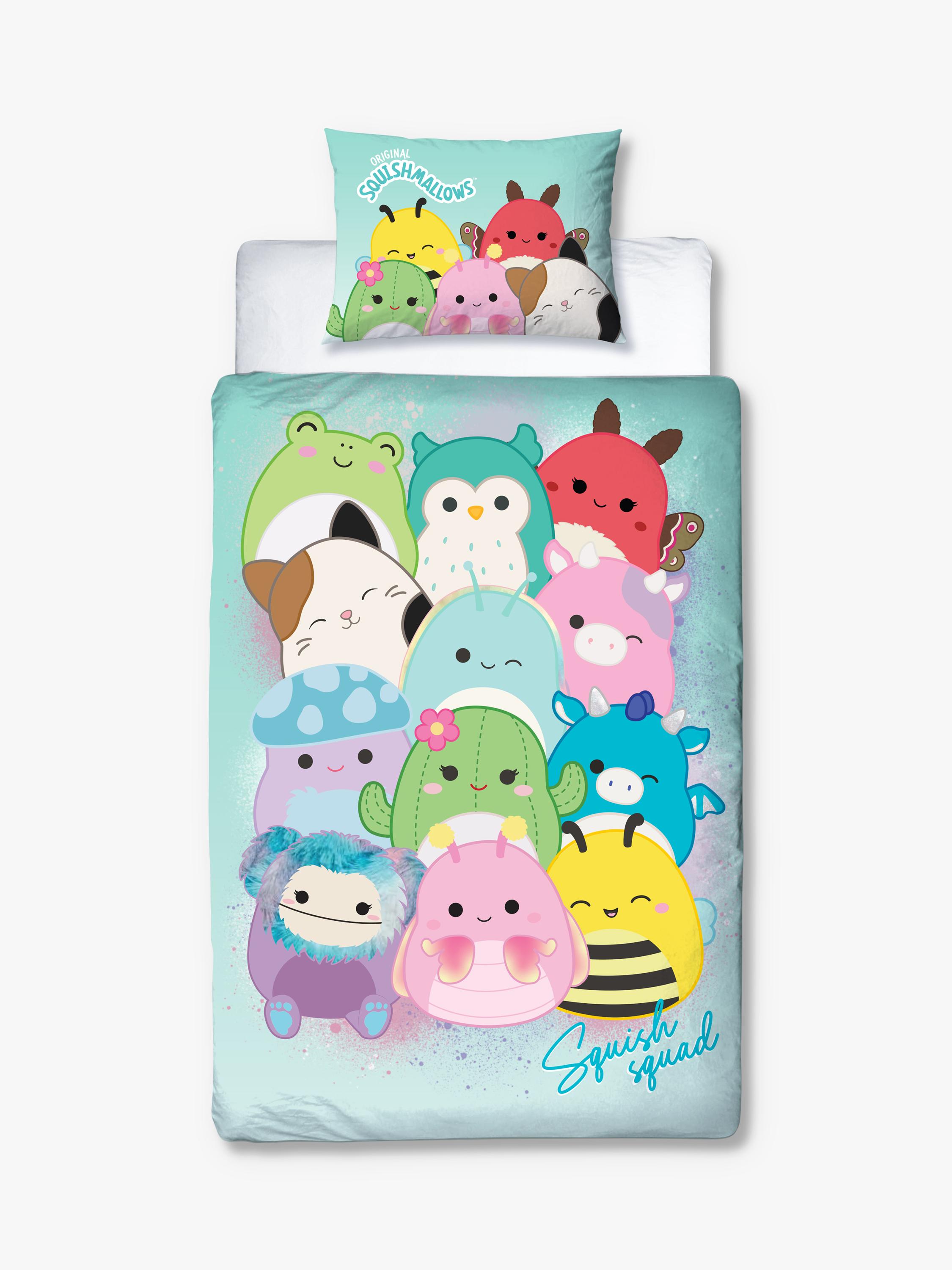 Squishmallows reversible duvet cover set single, imported from the UK