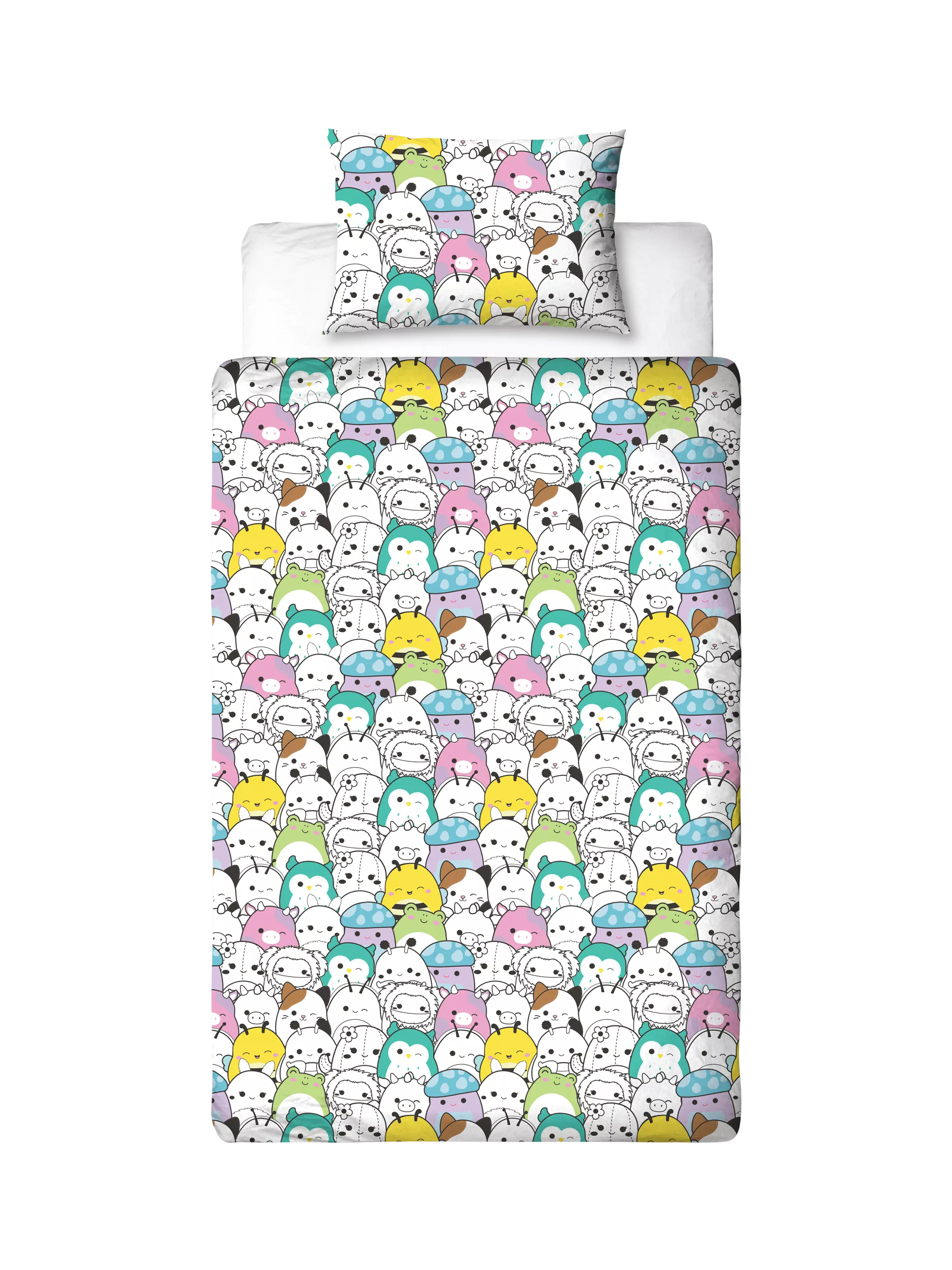 Squishmallows reversible duvet cover set single, imported from the UK