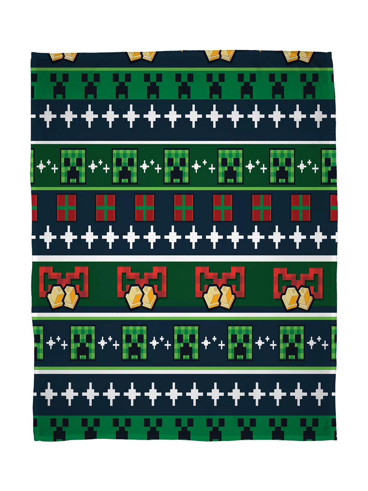 Minecraft Christmas fleece blanket 100x150cm - British product