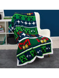 Minecraft Christmas fleece blanket 100x150cm - British product
