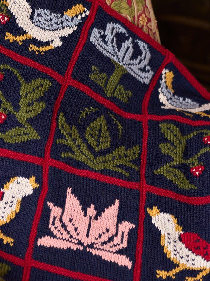 West Yorkshire Spinners Strawberry Thief blanket knitting kit (British brand)