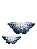 Poole Pottery butterfly ornaments set of 2 ocean blue - British product