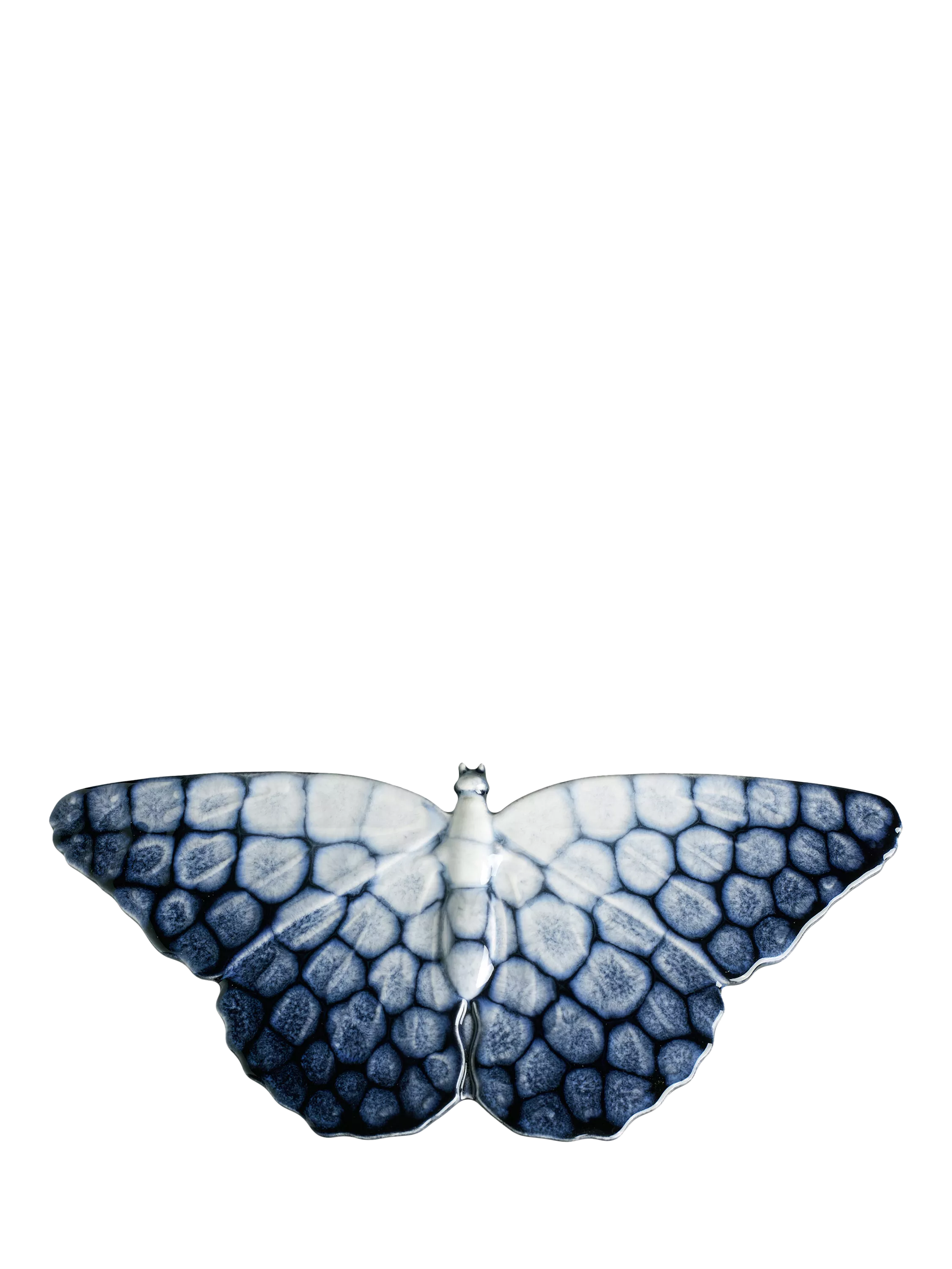 Poole Pottery butterfly ornaments set of 2 ocean blue - British product