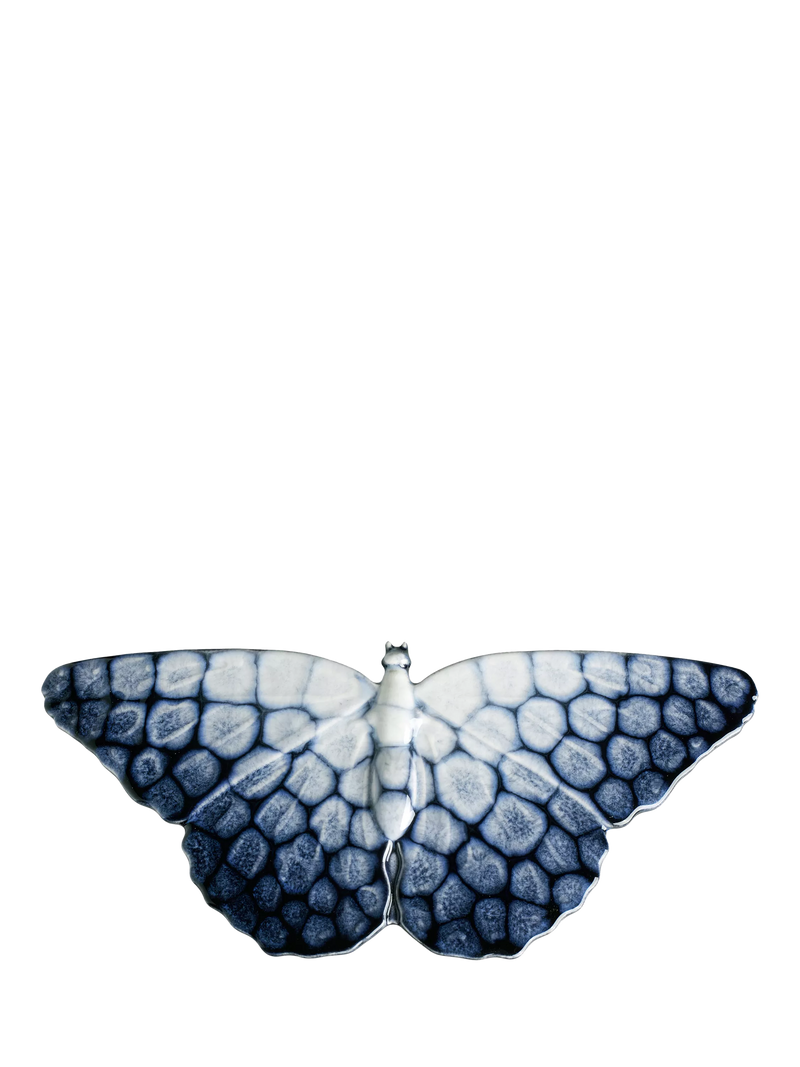 Poole Pottery butterfly ornaments set of 2 ocean blue - British product