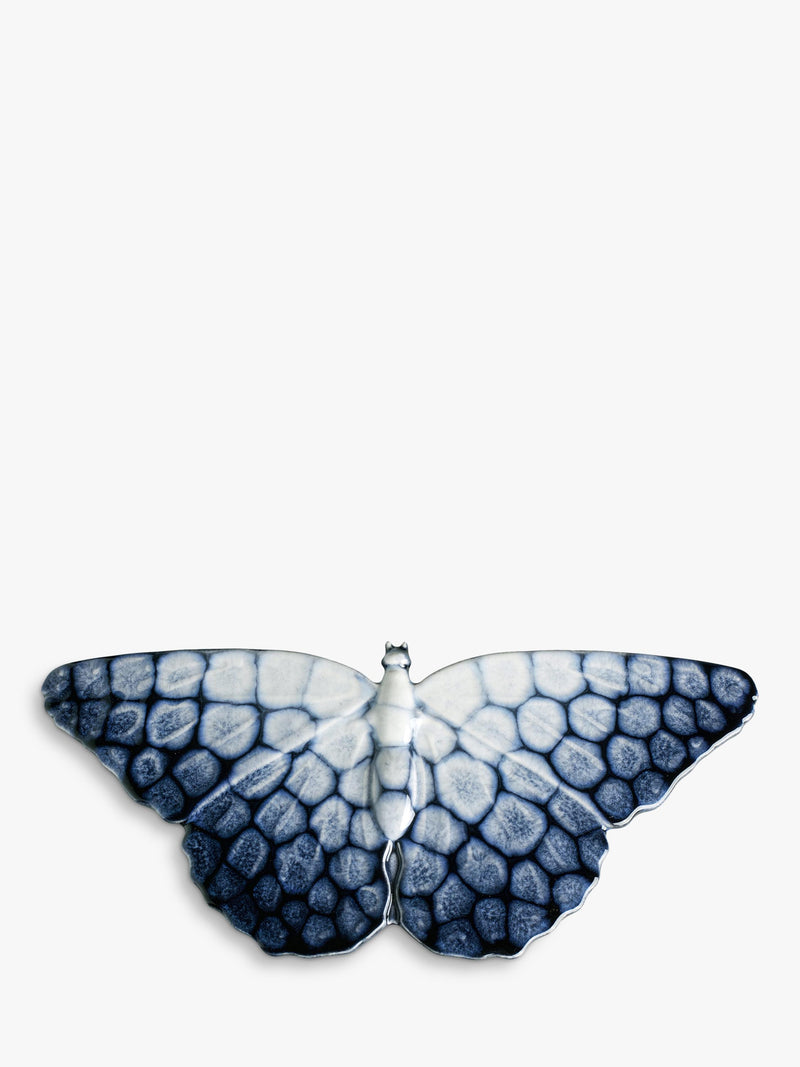 Poole Pottery butterfly ornaments set of 2 ocean blue - British product