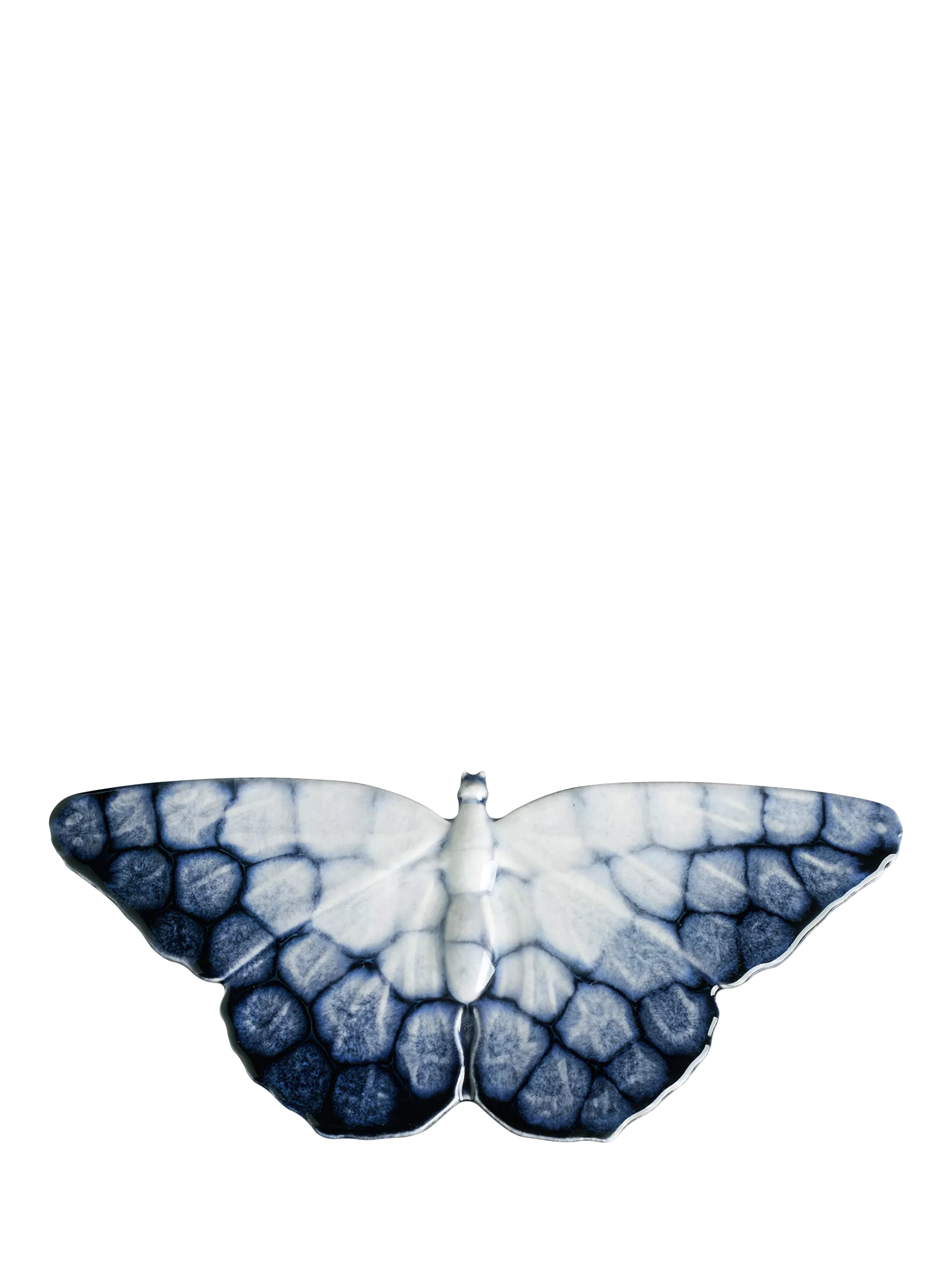 Poole Pottery butterfly ornaments set of 2 ocean blue - British product