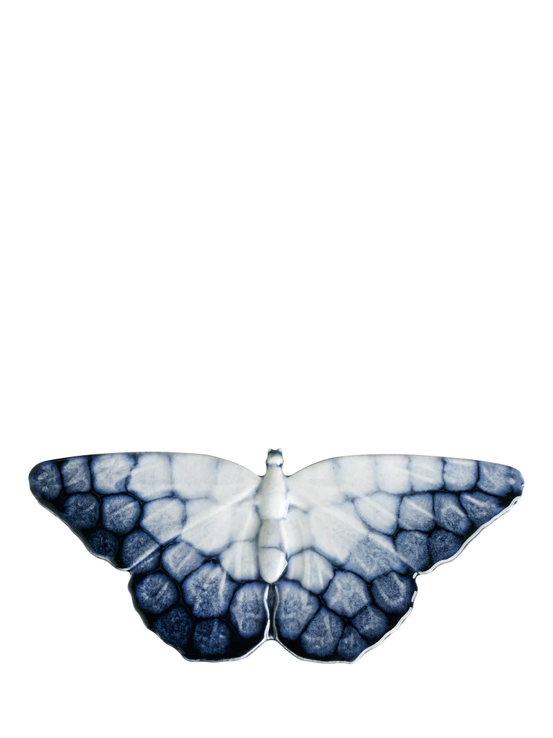 Poole Pottery butterfly ornaments set of 2 ocean blue - British product