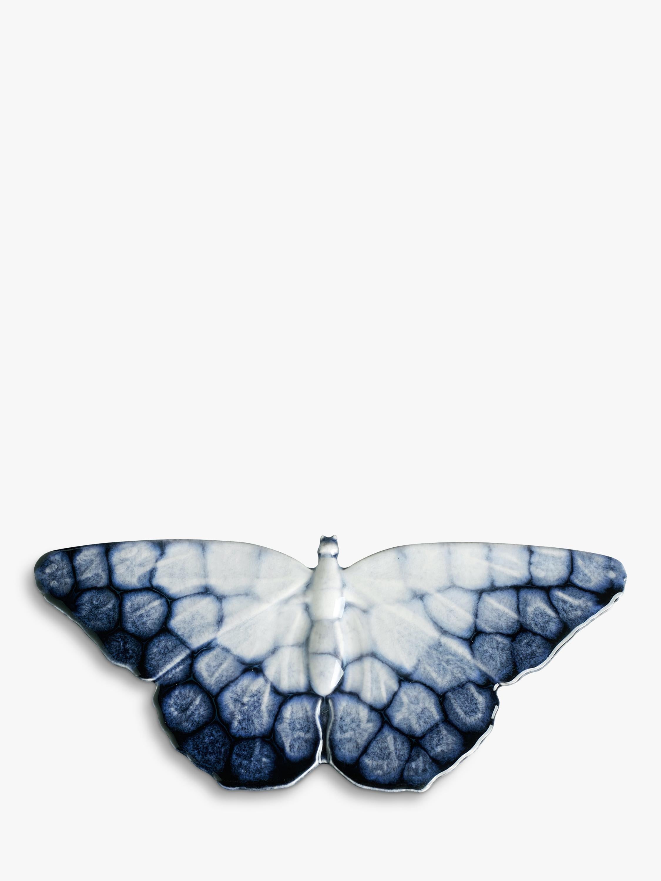 Poole Pottery butterfly ornaments set of 2 ocean blue - British product