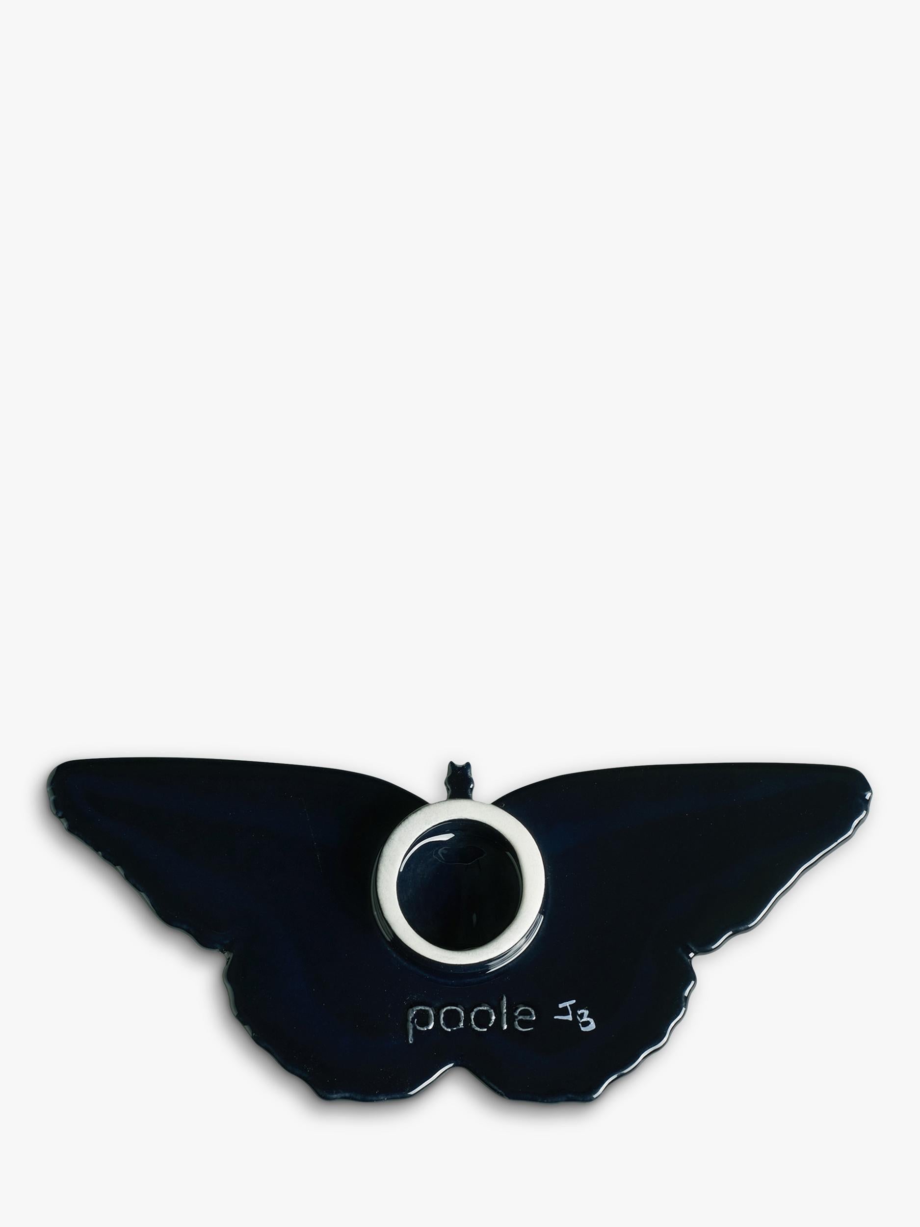 Poole Pottery butterfly ornaments set of 2 ocean blue - British product