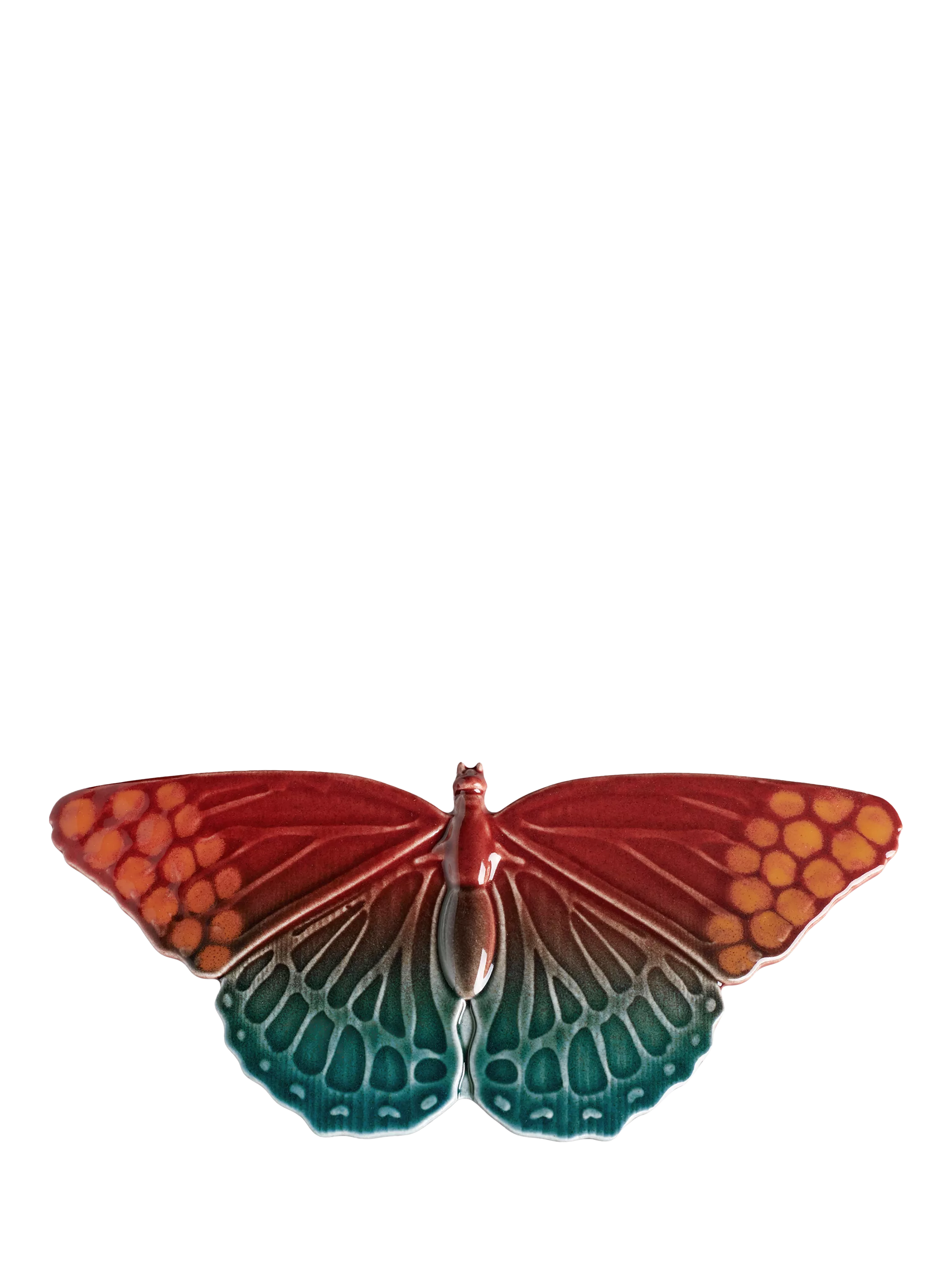 Poole Pottery butterfly ornaments Horizon set of 2, UK version