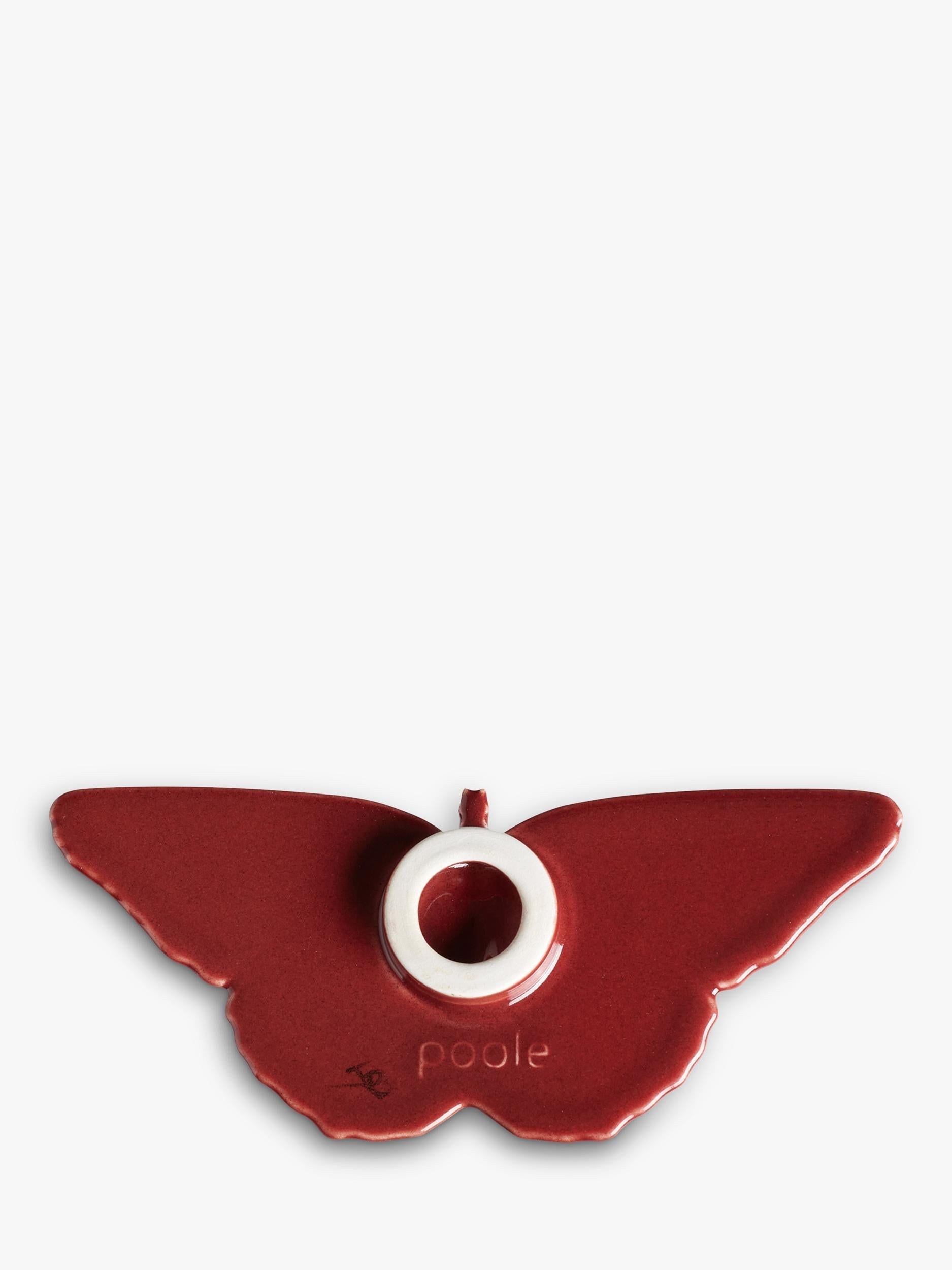 Poole Pottery butterfly ornaments Horizon set of 2, UK version