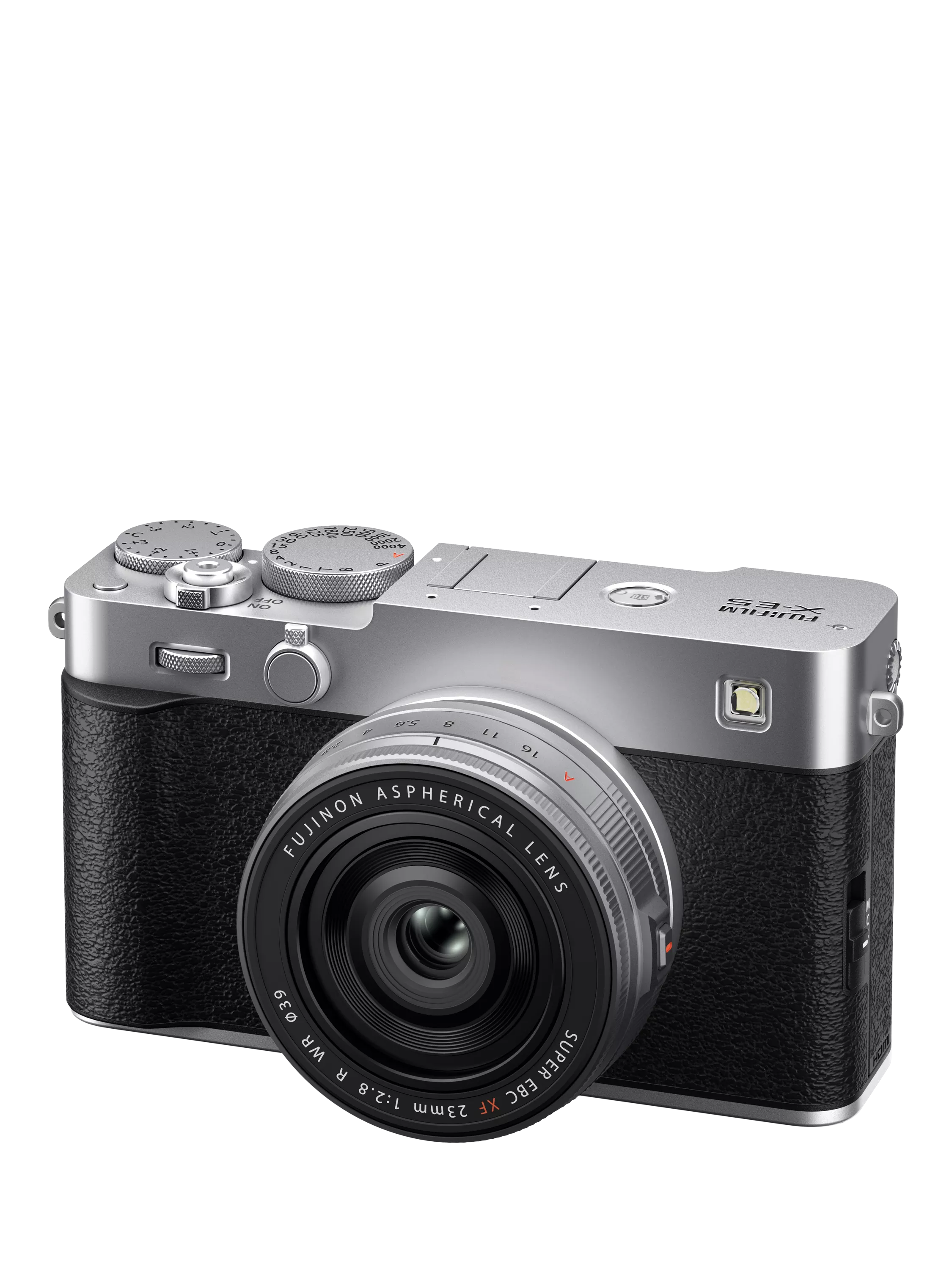 Fujifilm X-E5 mirrorless camera with 23mm lens, UK version