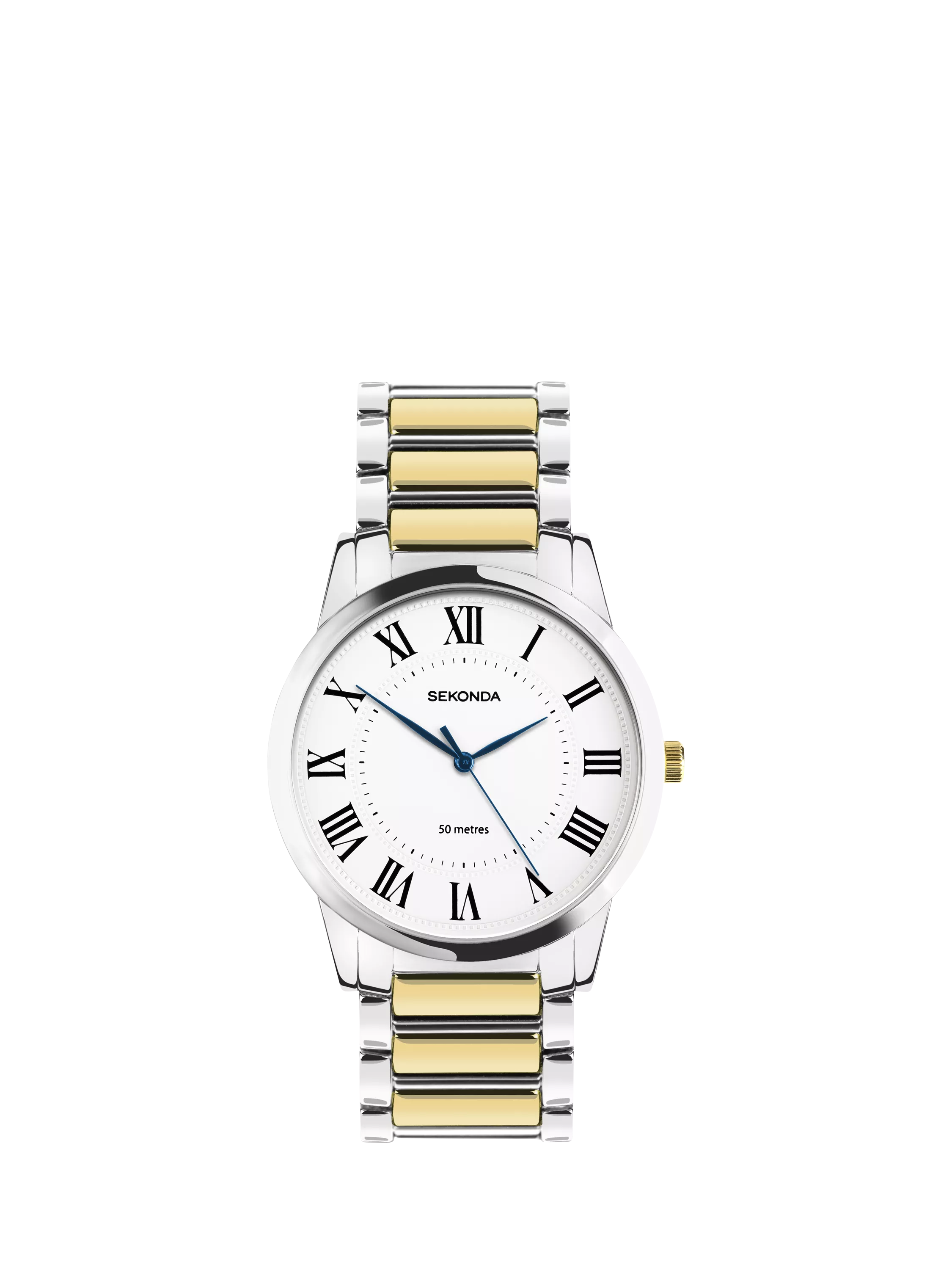 Sekonda Beaumont watch white dial Roman numerals 40mm, UK version