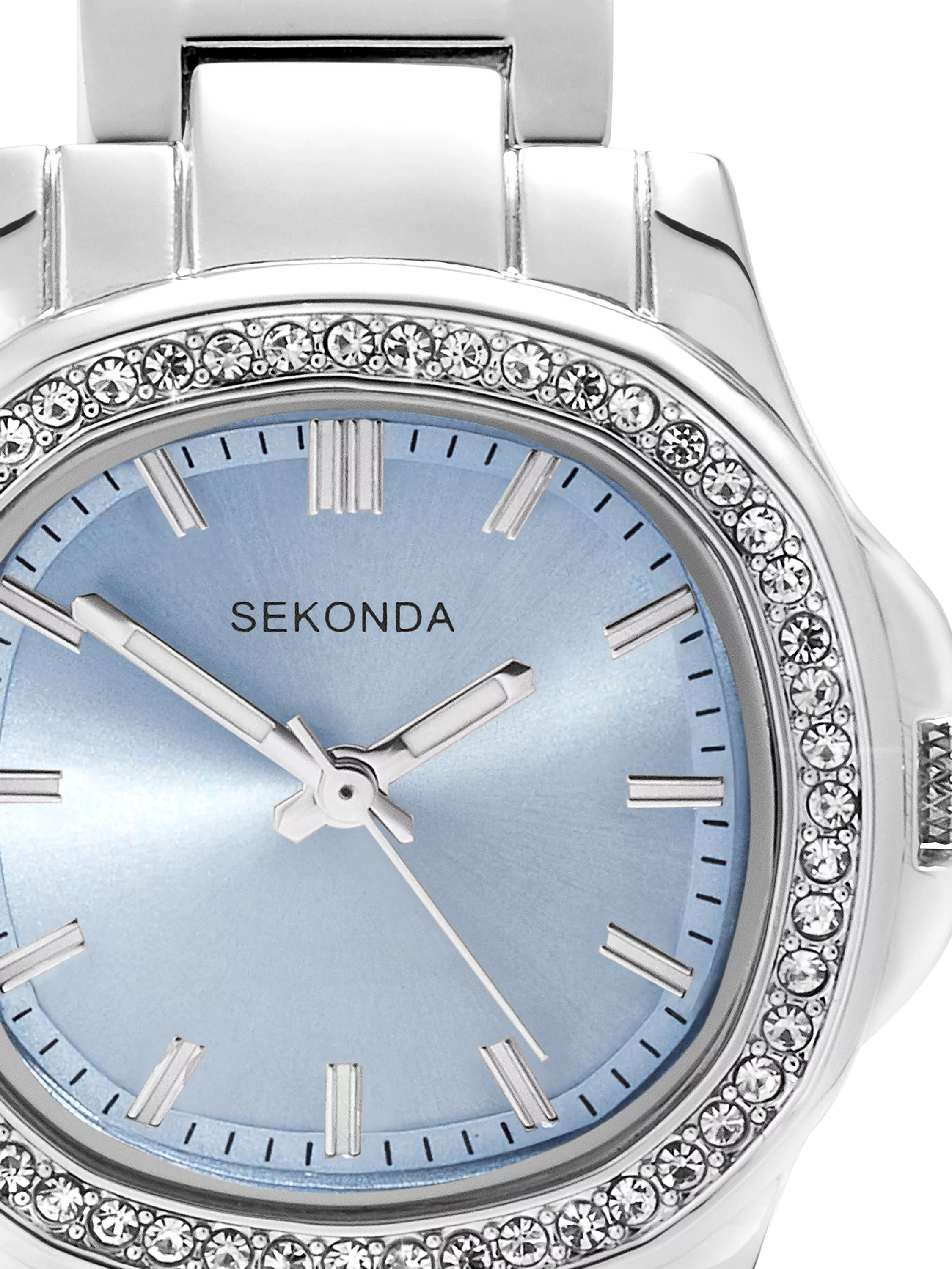 Sekonda women's Octaire watch silver bracelet 30mm, imported from the UK
