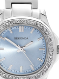 Sekonda women's Octaire watch silver bracelet 30mm, imported from the UK