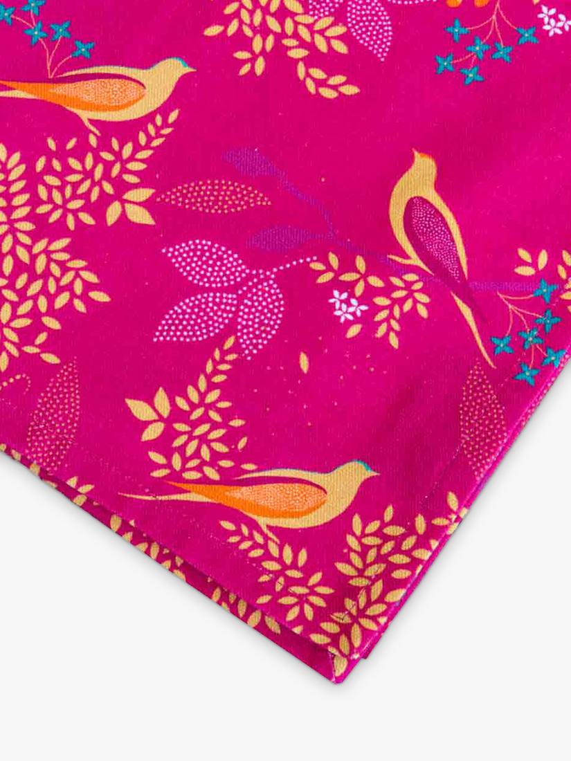 Sara Miller Chelsea Birds cotton table runner 250cm (British brand)