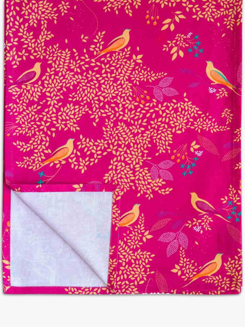 Sara Miller Chelsea Birds cotton table runner 250cm (British brand)