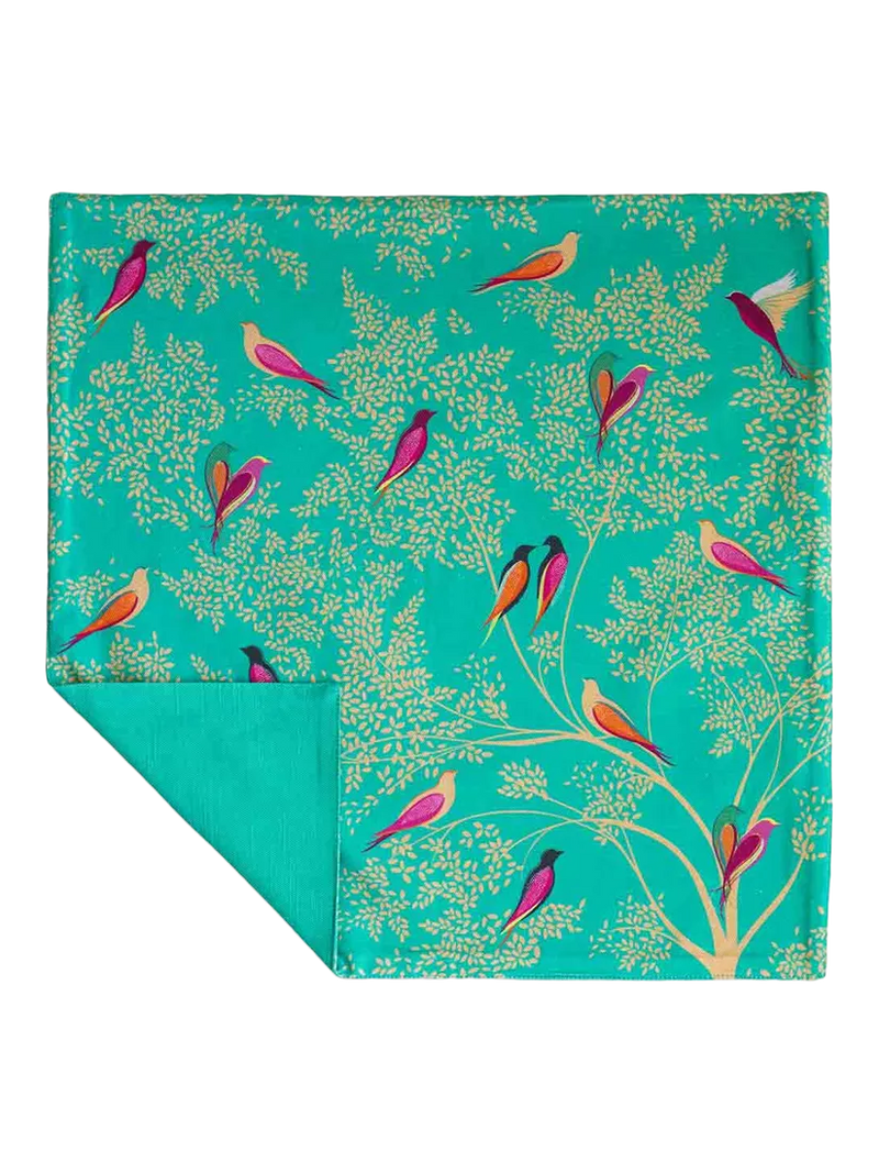Sara Miller Chelsea Birds cotton napkins set of 2 green (British brand)