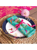 Sara Miller Chelsea Birds cotton napkins set of 2 green (British brand)
