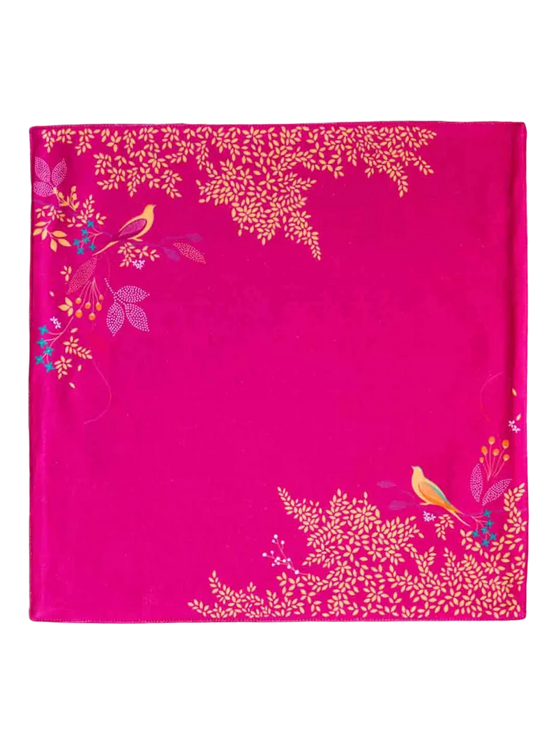 Sara Miller Chelsea Birds pink cotton napkins set of 2, UK version