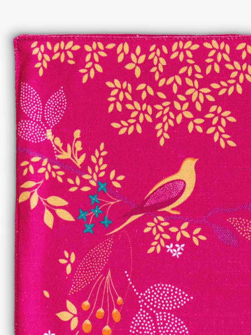 Sara Miller Chelsea Birds pink cotton napkins set of 2, UK version
