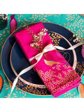 Sara Miller Chelsea Birds pink cotton napkins set of 2, UK version