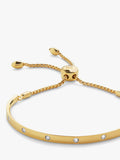 Monica Vinader gold friendship bracelet with lab grown diamonds, UK version