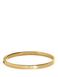 Monica Vinader gold diamond bangle, lab-grown diamond (British brand)