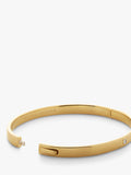 Monica Vinader gold diamond bangle, lab-grown diamond (British brand)
