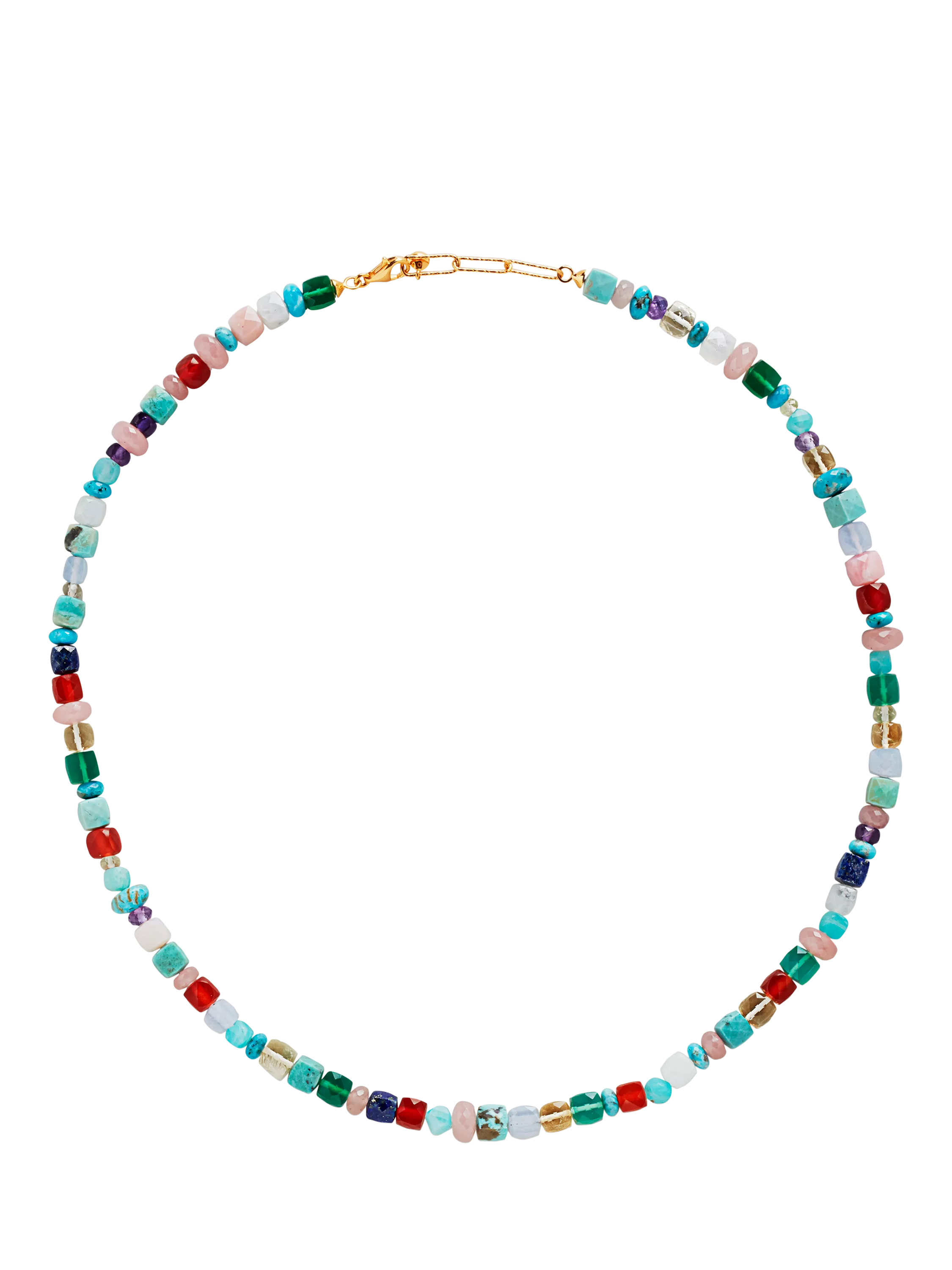 Monica Vinader beaded gemstone necklace multi 43-46cm - British product