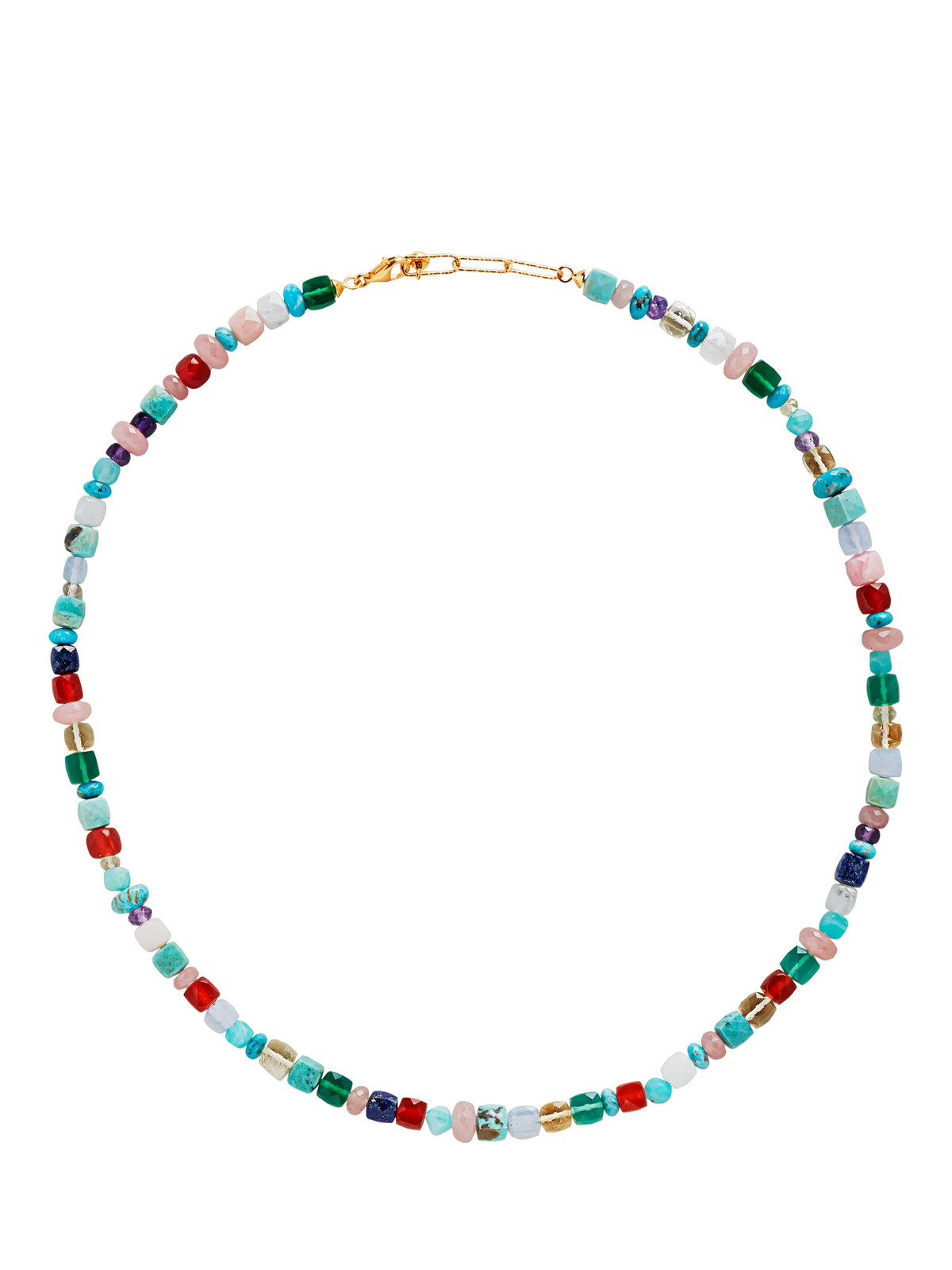 Monica Vinader beaded gemstone necklace multi 43-46cm - British product