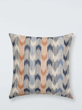 Multicoloured Modern Ikat Woven Fabric Cushion