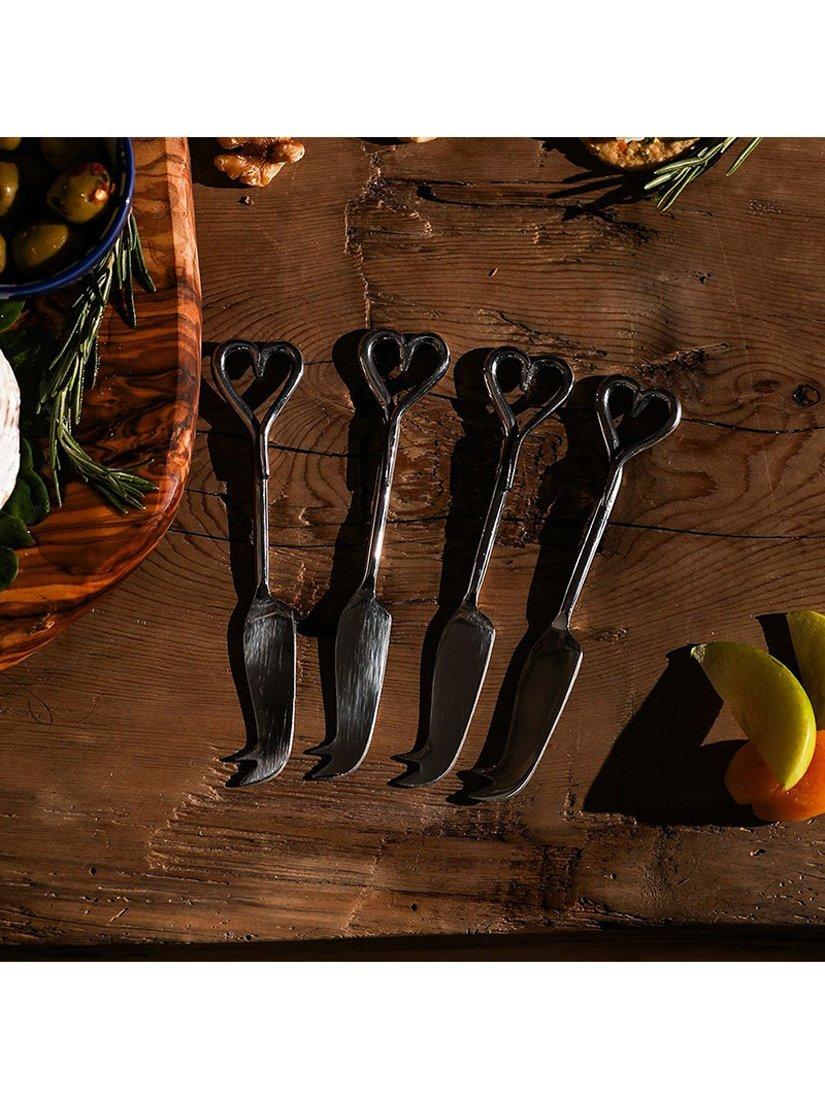 Selbrae House love heart mini cheese knives set of 4 - British product