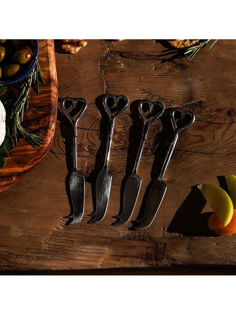 Selbrae House love heart mini cheese knives set of 4 - British product