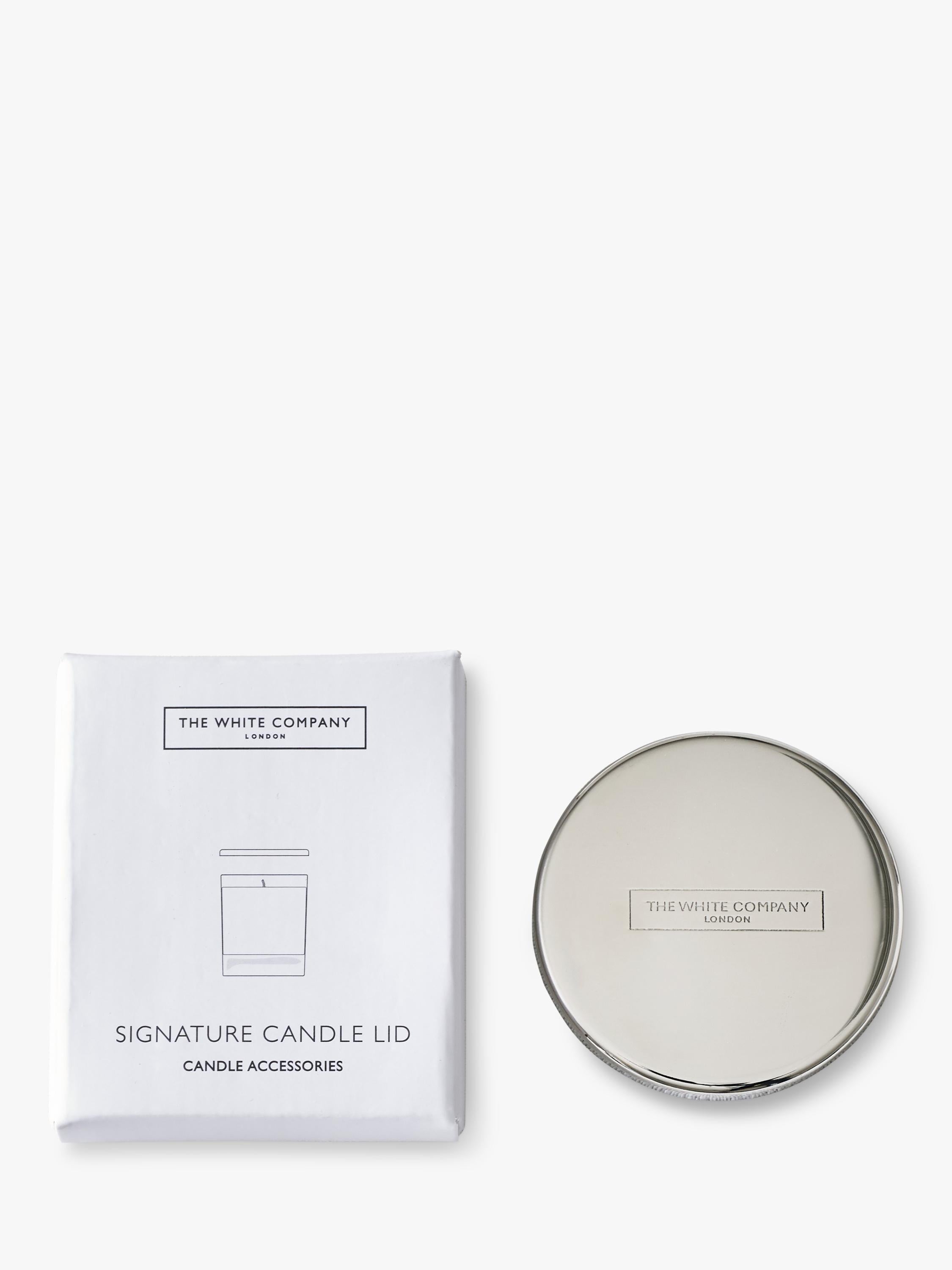 The White Company stainless steel candle lid 7.5cm - British product