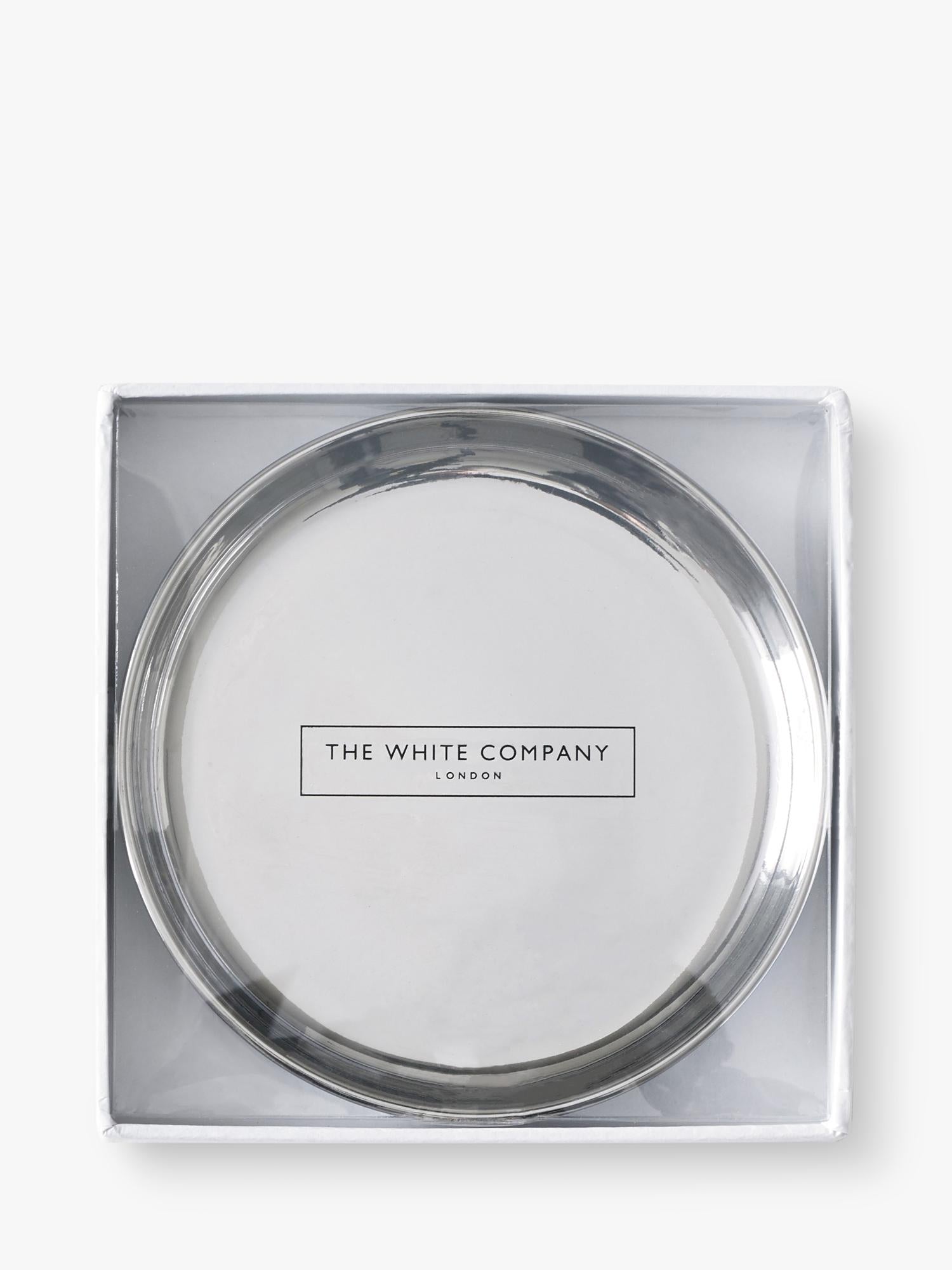 The White Company stainless steel plate 8cm (British brand)