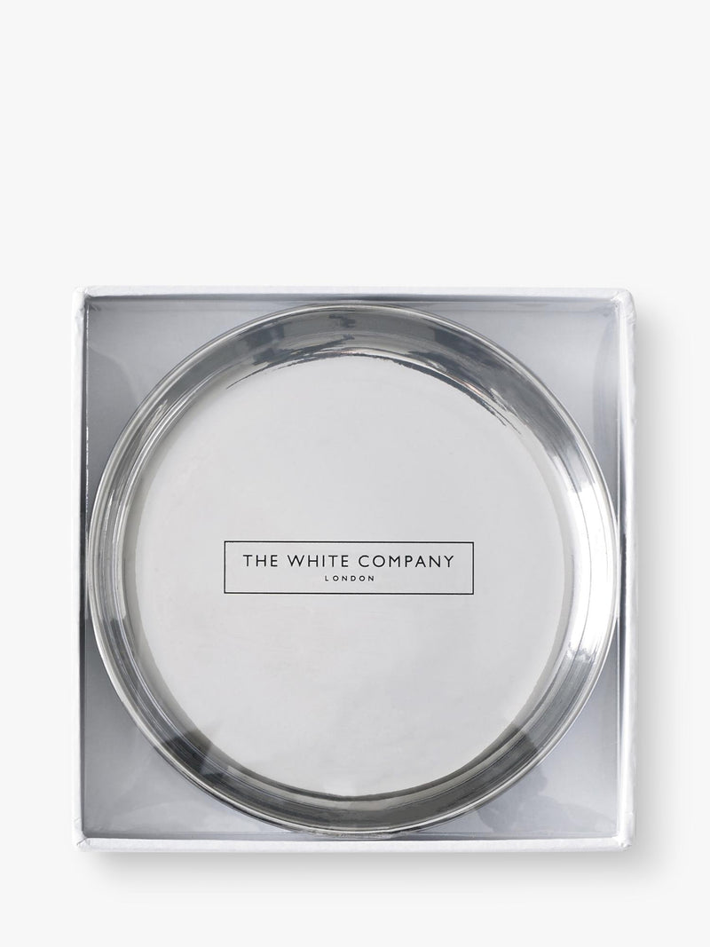 The White Company stainless steel plate 8cm (British brand)