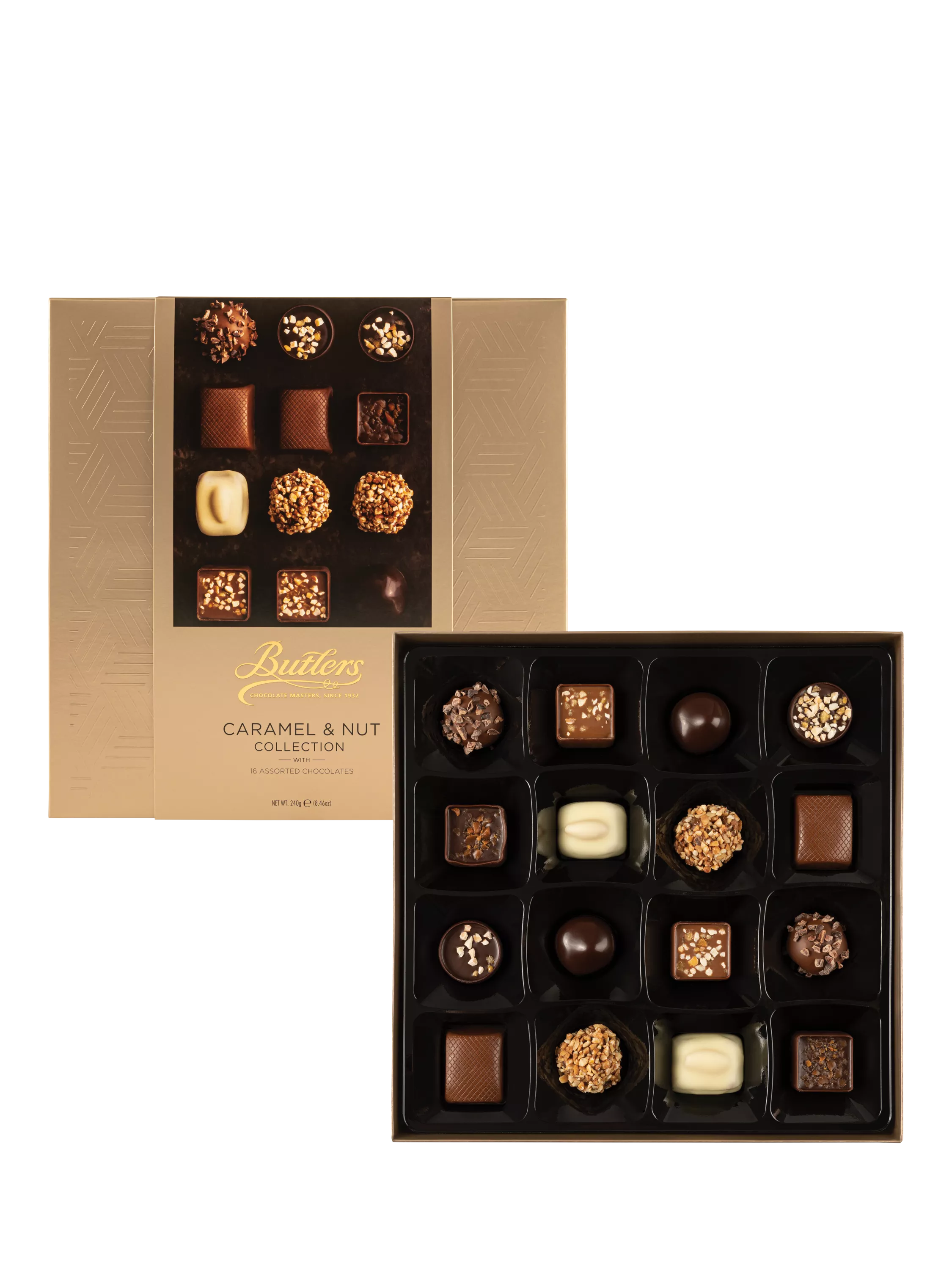Butlers Caramel & Nut Chocolate Collection 240g (British brand)