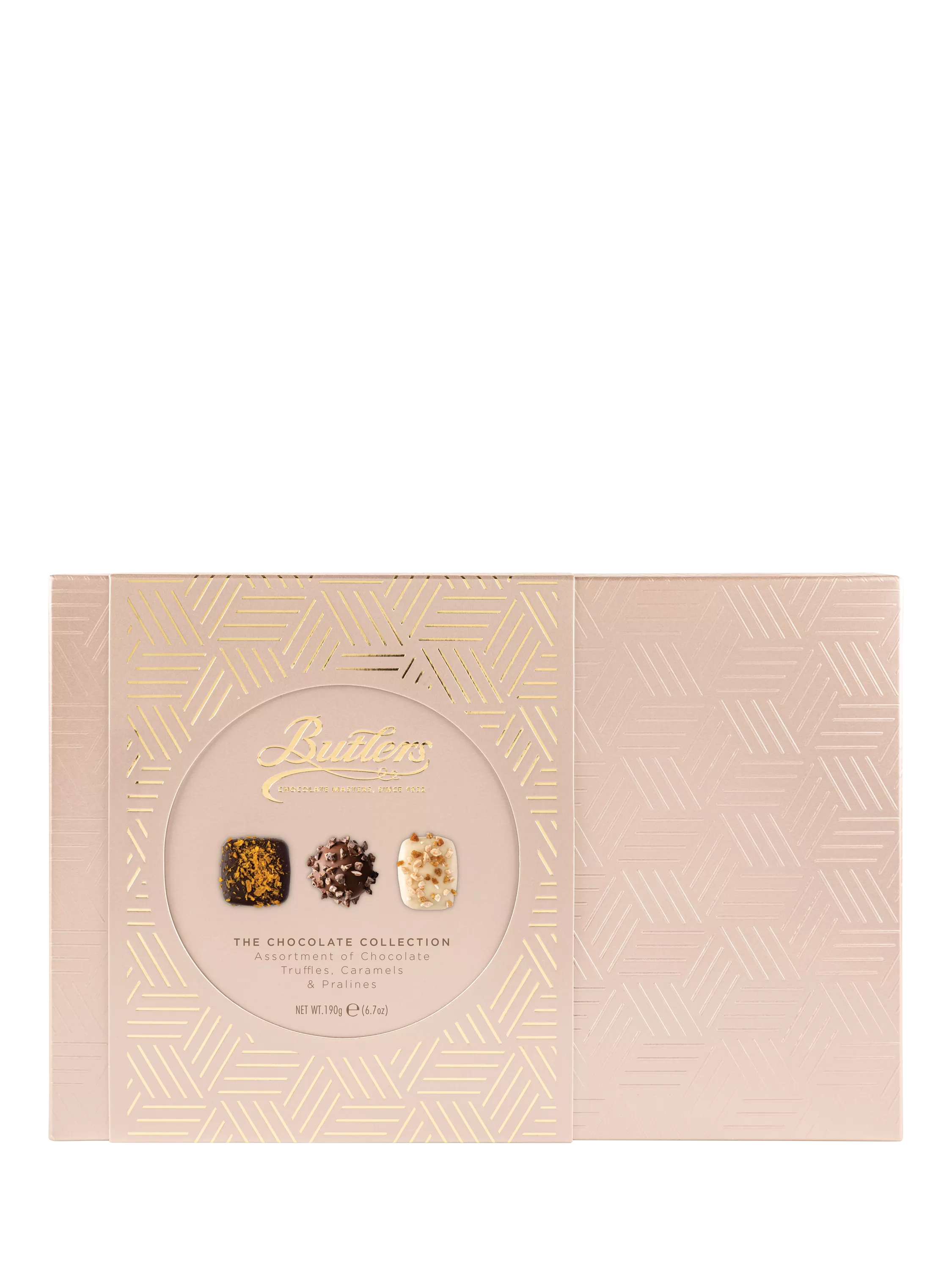 Butlers chocolate assortment pink box 190g, imported from the UK