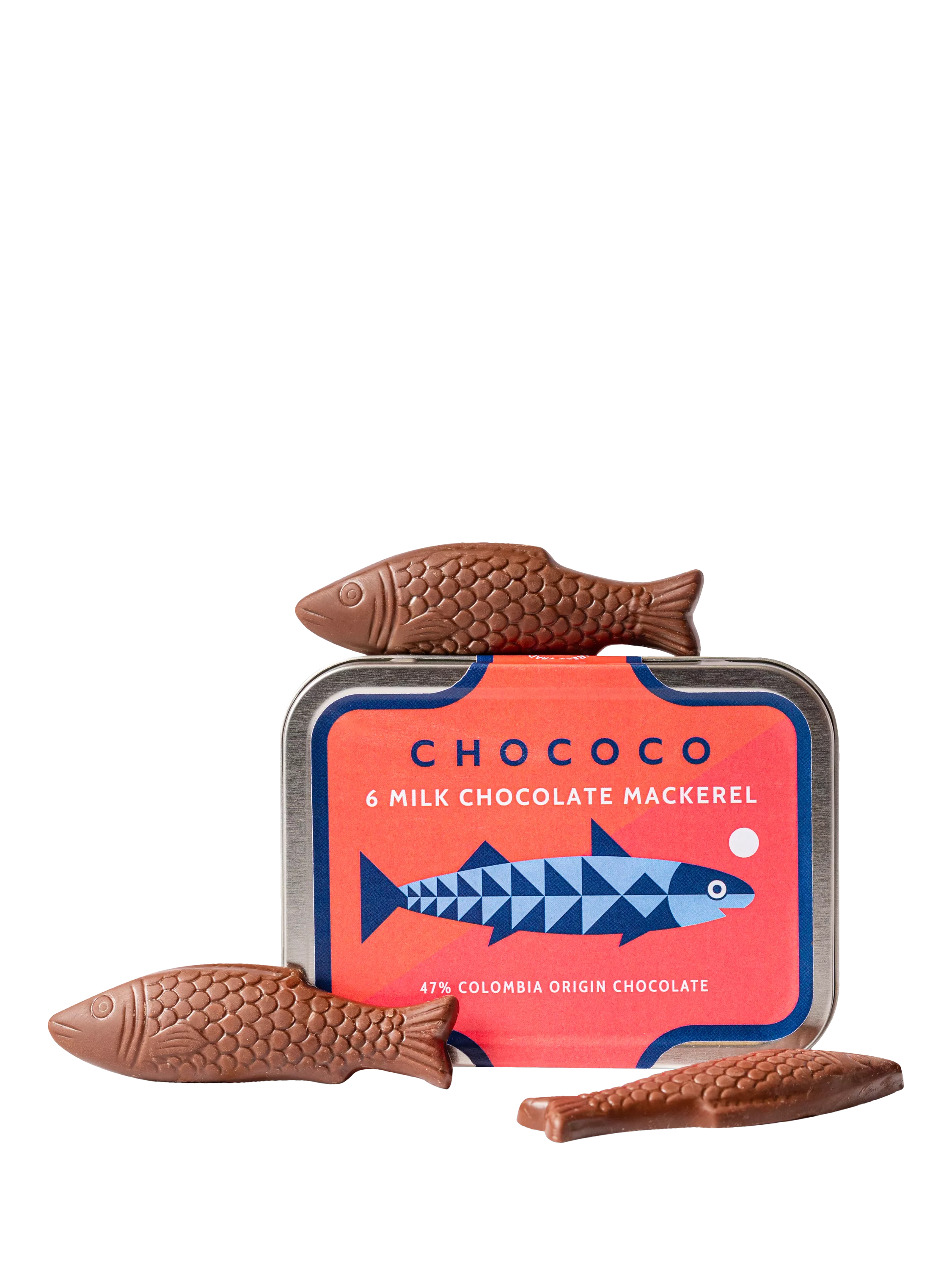 Chococo 47% milk chocolate mackerel 60g (British brand)