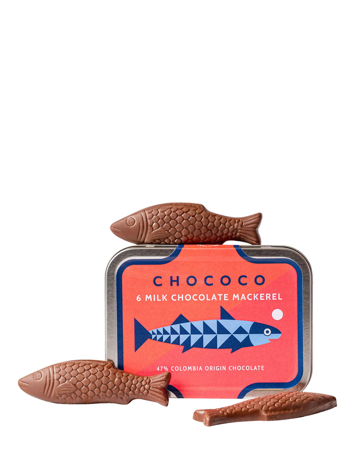 Chococo 47% milk chocolate mackerel 60g (British brand)