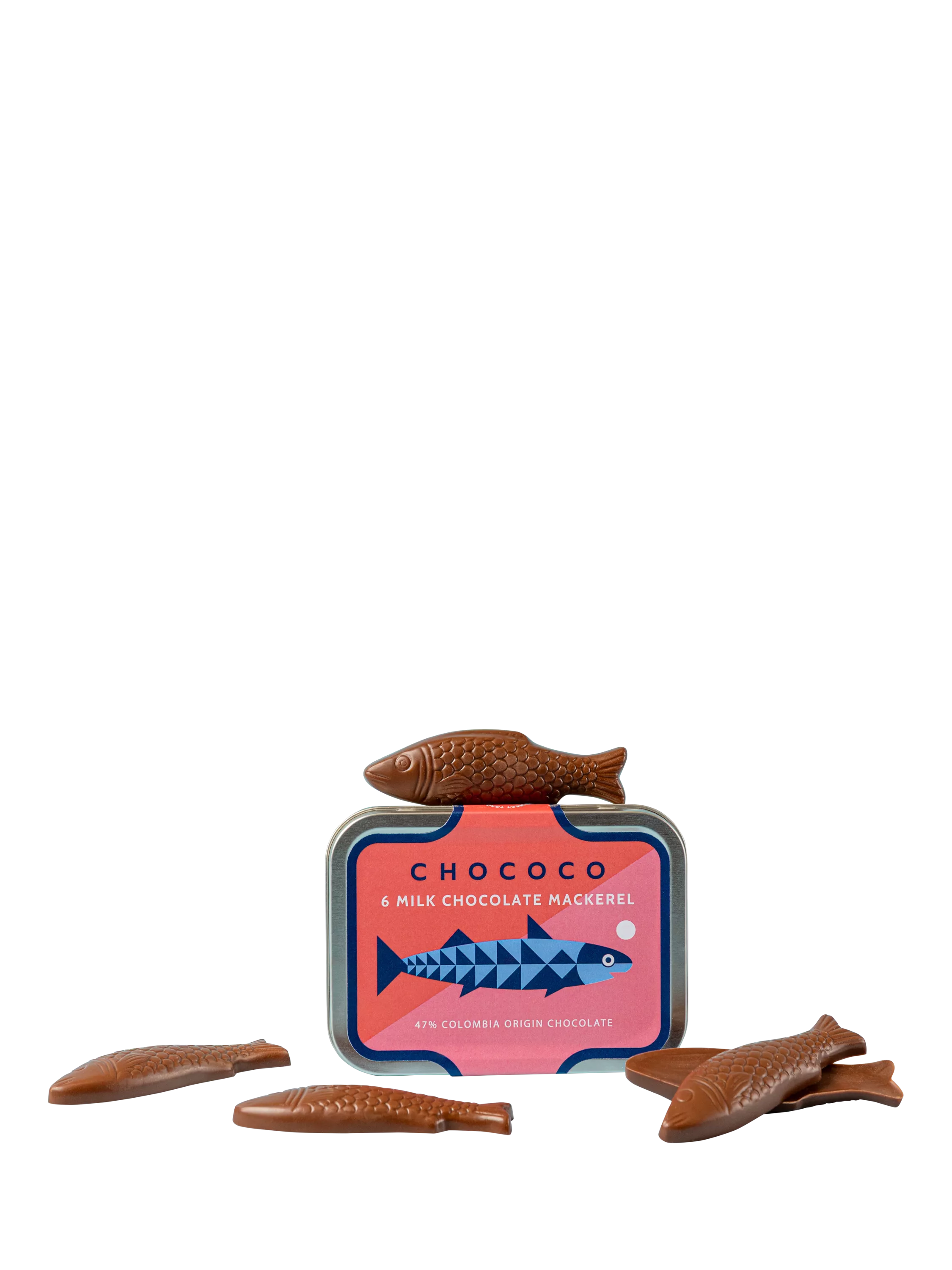 Chococo 47% milk chocolate mackerel 60g (British brand)
