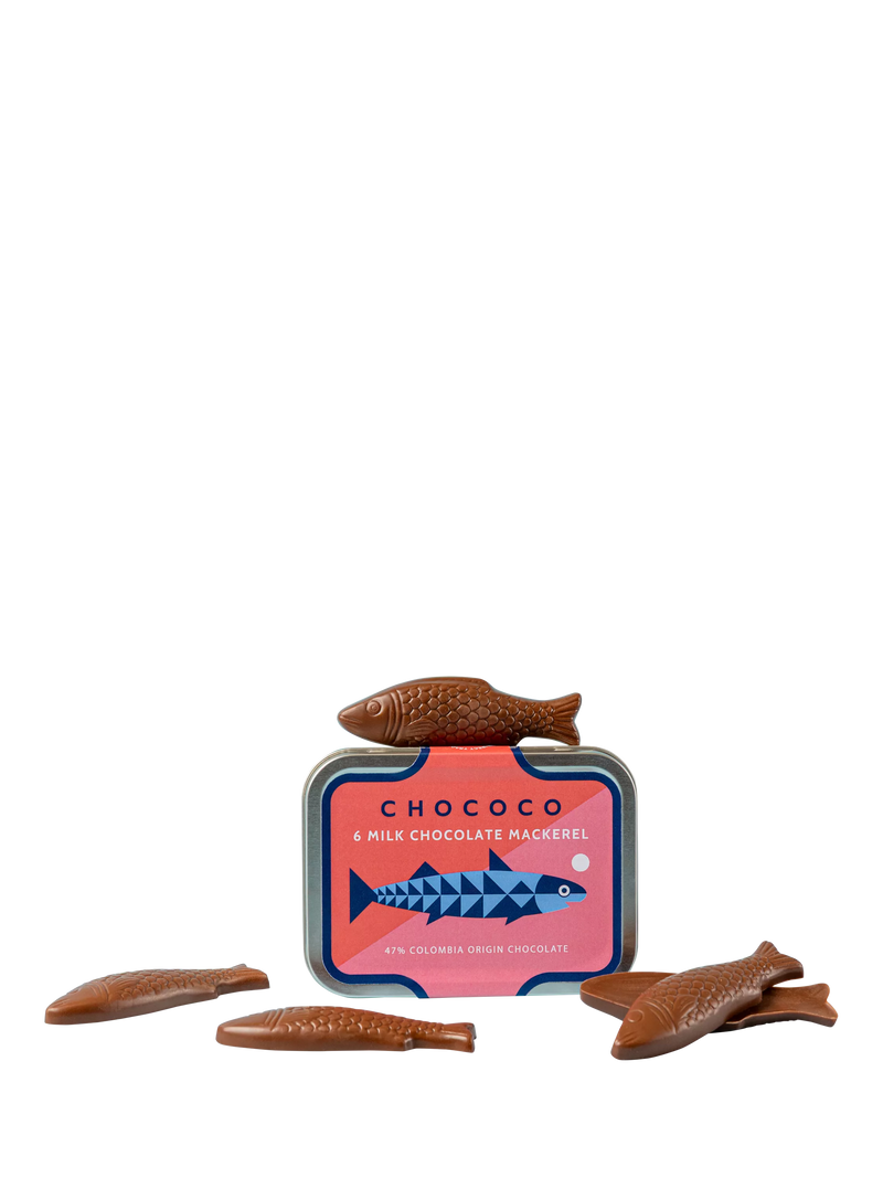 Chococo 47% milk chocolate mackerel 60g (British brand)